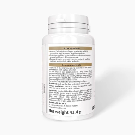 Noble Health Class A Collagen kolagen dla mamy 90 kaps.