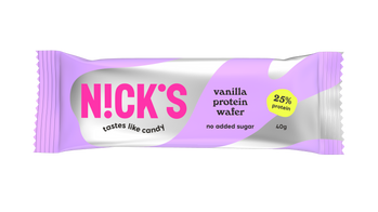 N!CK'S Nicks Protein Wafer Vanilla Proteinowy wafelek waniliowy bez cukru 40g