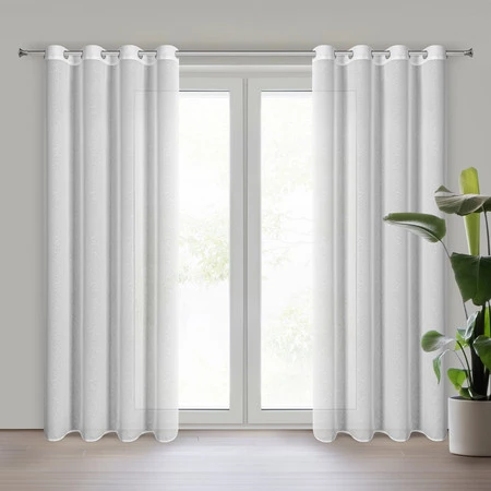 FIRANA GOTOWA TULSA 140 X 250 CM BIAŁY