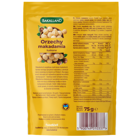 Bakalland Orzechy makadamia 75g