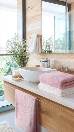 Ręcznik Emi (05) 50 x 90 cm, Różowy