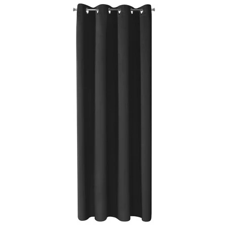 ZASŁONA GOTOWA NERISA 140 X 250 CM CZARNY