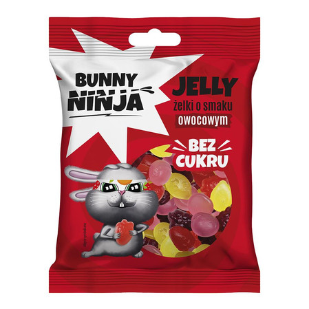 Zestaw 10x Żelki bez cukru o smaku owocowym w kształcie owoców 75g