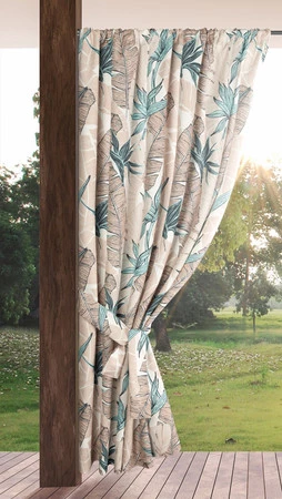 Zasłona gotowa Garden 8 na Taśmie 155 x 200 cm, Beżowy