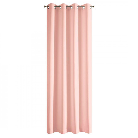 ZASŁONA GOTOWA RITA 140 X 250 CM PUDROWY RÓŻ