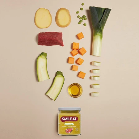 Smileat, BIO Słoiczek z cielęciną i warzywami 6m+, 230 g