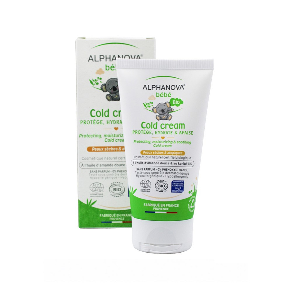 Alphanova Bebe Bio, Cold Cream, Krem do twarzy na zimę dla dzieci, 50 ml - Nabea.pl