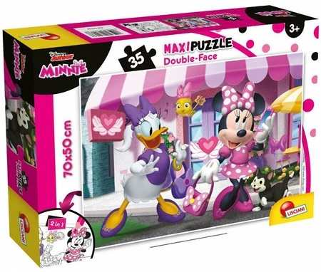 Puzzle dwustronne Maxi 35 elementów Myszka Minnie 74136 LISCIANI