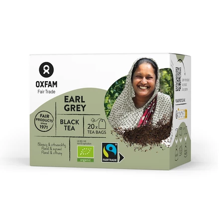 Oxfam Herbata ekspresowa Earl Grey fair trade BIO 20 x 1.8 g