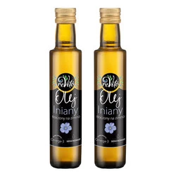 Zestaw 2x Olej lniany tłoczony na zimno 250 ml
