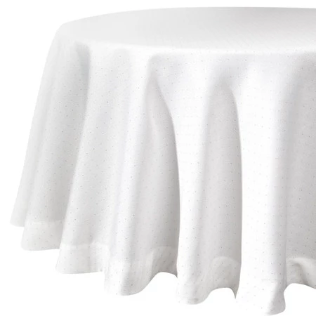 OBRUS ELLEN O 150 CM BIAŁY