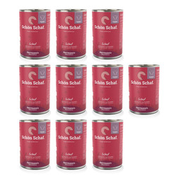 Zestaw 10x HERRMANN'S Selection Sensitive Dog Schaf - baranina z cukinią (400g)