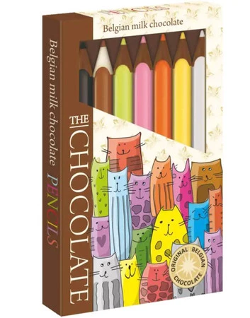 Severka Belgijskie czekoladowe kredki Koty 100 g