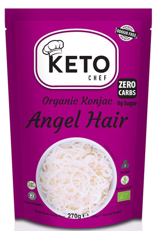 Keto Chef Makaron Konjac Angel Hair Bezglutenowy Bio 270g