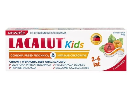 LACALUT PASTA DLA DZIECI KIDS 2-6lat 55ml