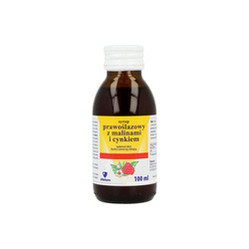 Aflofarm syrop prawoślazowy Malina i Cynk 100 ml