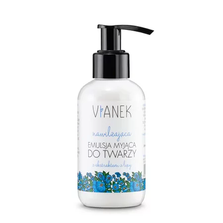 Vianek, Nawilżająca emulsja myjąca do twarzy, 150 ml