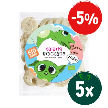 Zestaw: 5x TALARKI GRYCZANE BIO 55 g - BIOMINKI