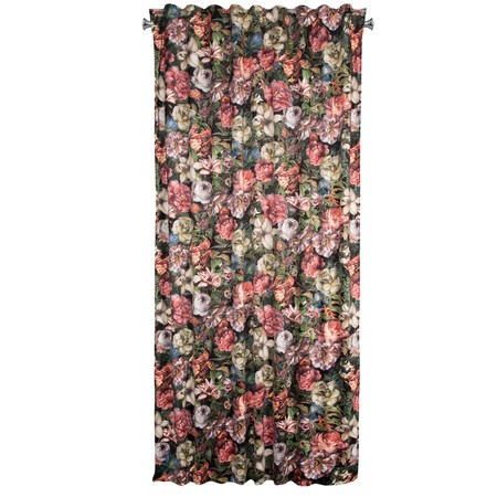 ZASŁONA GOTOWA PEONIA NA TAŚMIE 140 X 270 CM BORDOWY