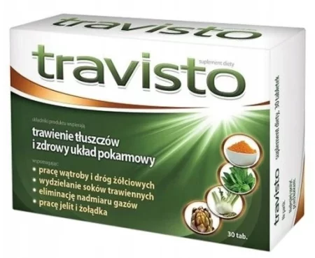 Travisto na trawienie i układ pokarmowy 30 tabl.