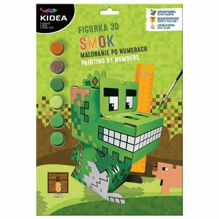 Figurka 3D Malowanie po numerach Game Smok KIDEA