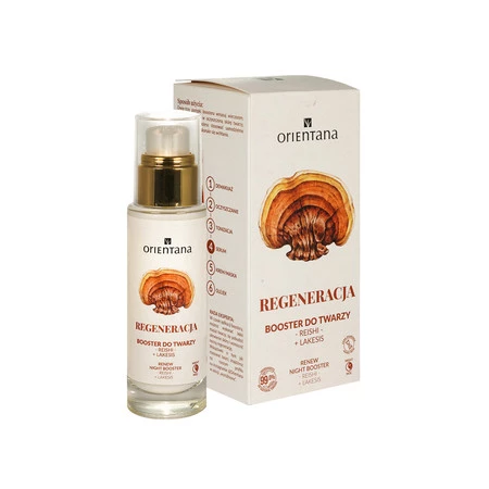 Orientana - Booster do twarzy Regeneracja, reishi i fioletowy ryż - 30 ml