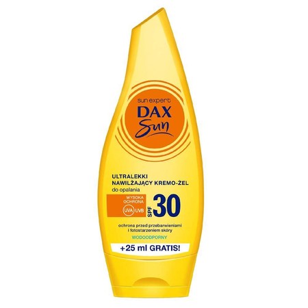 Dax Sun Ultralekki Nawilżający Kremo-Żel do opalania SPF30  175ml