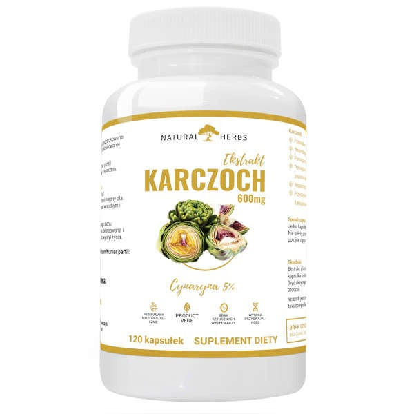 Altopharma Natural Herbs Karczoch Ekstrakt 600 mg 120 kaps. - Nabea.pl