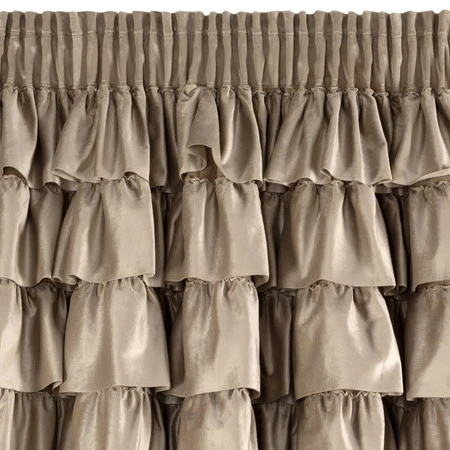 ZASŁONA GOTOWA AURA NA TAŚMIE 140 X 270 CM CIEMNOBEŻOWY