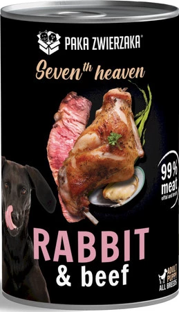 PAKA ZWIERZAKA Seventh Heaven Królik Wołowina 400g