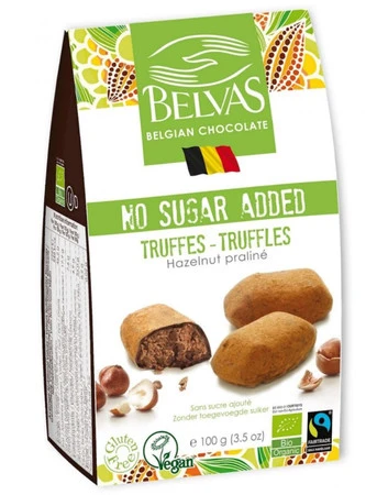 BELVAS BELGIJSKIE CZEKOLADKI TRUFLE BIO 100g