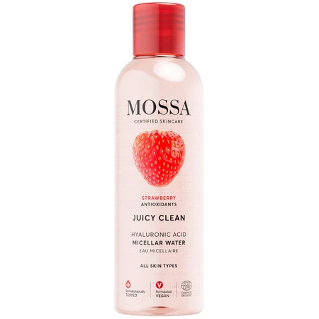 Juicy Clean woda micelarna z kwasem hialuronowym i ekstraktem z truskawki 3w1 200ml