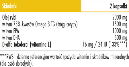 Biowen Omega 3 Forte 1000 mg 90 kaps.