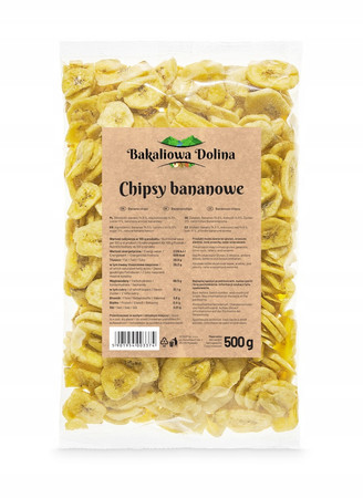 Bakaliowa Dolina Chipsy bananowe 500g