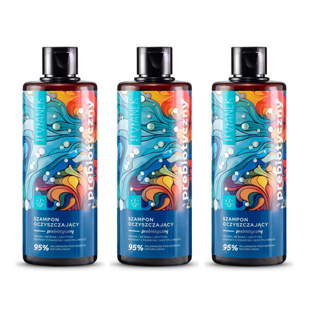 Zestaw: 3x Vianek Prebiotyczny szampon oczyszczający 300ml