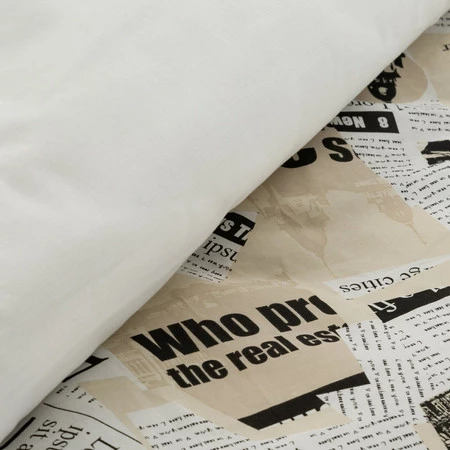 Komplet pościeli bawełnianej Sonia 39, 140 x 200 cm, Beżowy