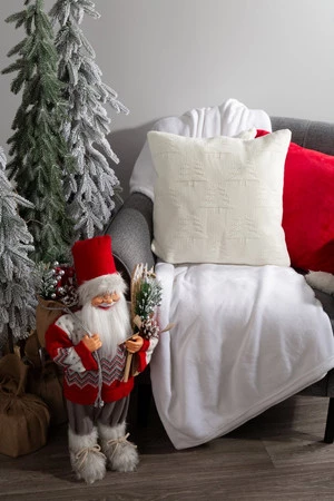 POSZEWKA ŚWIATECZNA 86A 45 X 45 CM BIAŁY