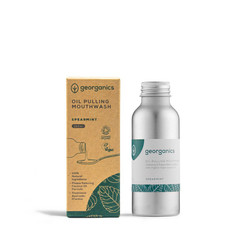 Georganics, Olej do płukania jamy ustnej, z naturalnym składem, do codziennej pielęgnacji, smak zielonej mięty, 100 ml
