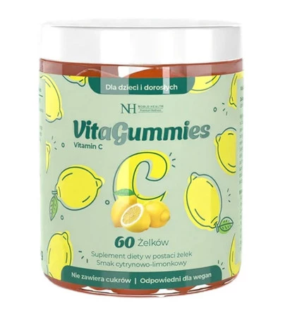 Noble Health VitaGummies Witamina C w żelkach smak cytryna 60 szt.