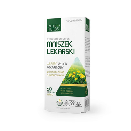Zestaw 2x Medica Herbs Mniszek Lekarski 60 kaps.