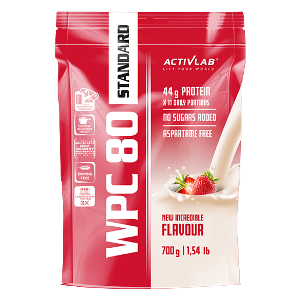 ACTIVLAB WPC 80 STANDARD odżywka białkowa 700g smak mleczna czekolada - Nabea.pl