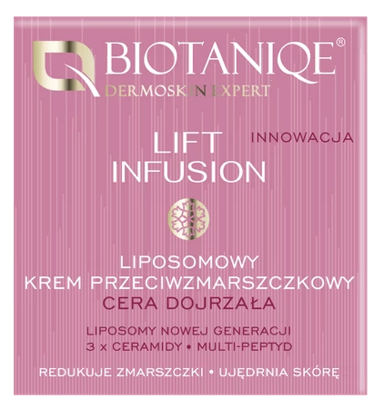 Biotaniqe - Lift Infusion, Liposomowy Krem Przeciwzmarszczkowy 50+, 50 ml