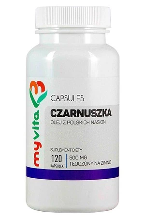 MyVita Czarnuszka - olej w kapsułkach 500mg, 120kaps.