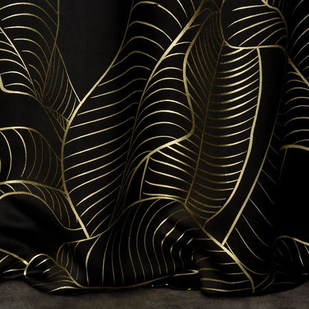 ZASŁONA GOTOWA KIARA 140 X 250 CM CZARNY