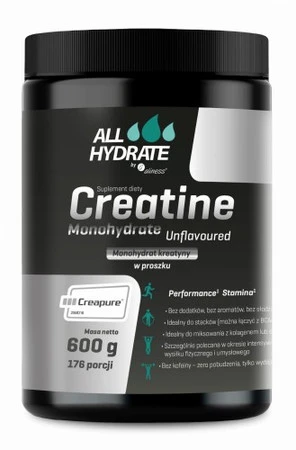 AllHydrate, Creatine (Creapure®) 600g, 176porcji