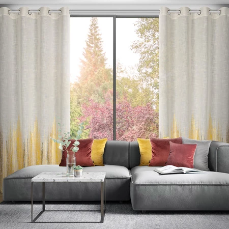 Zasłona gotowa Imani 135 x 250 cm, Naturalny