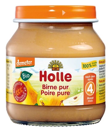 Holle Bio deser przetarta gruszka – 125 g