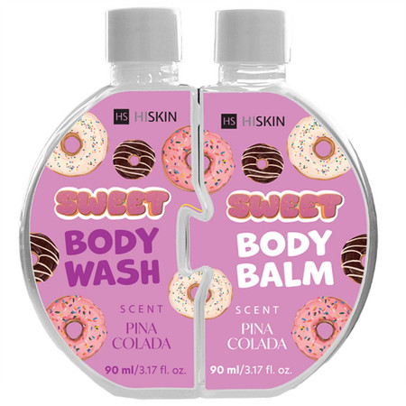 Puzzle Body Pina Colada zestaw żel do mycia 90ml + balsam do ciała 90ml