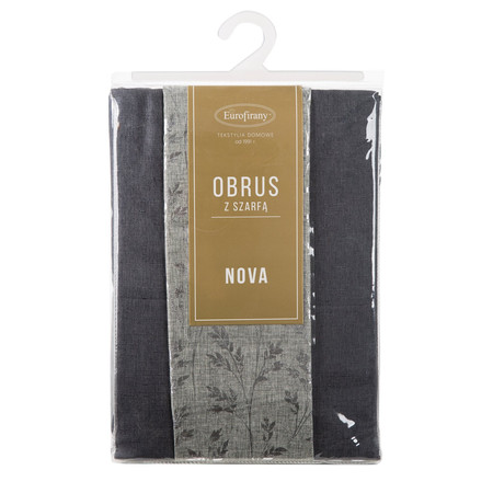 OBRUS ANITA 6 140 X 260 CM STALOWY