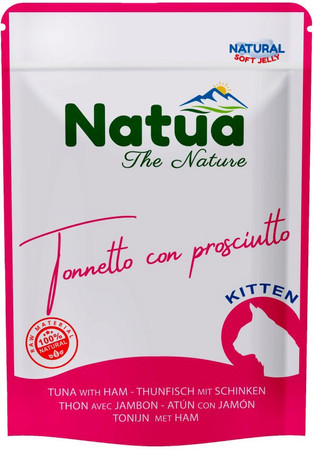 NATUA The Nature Kitten Tuńczyk Szynka Saszetka 70g
